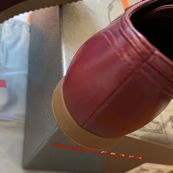 Prada Burgundy Women's Sneakers - Picture 12 of 16